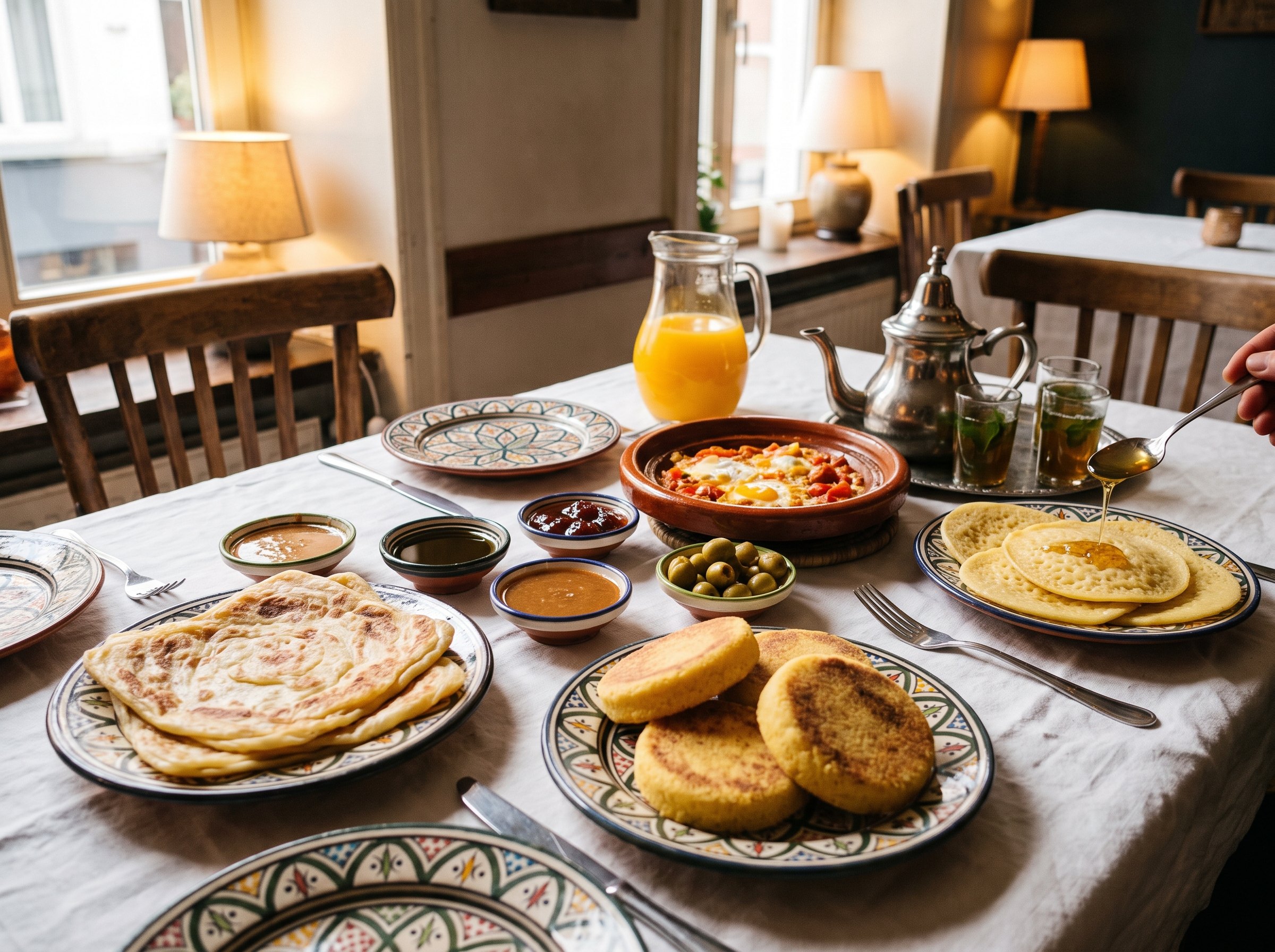 Petit-déjeuner royal marocain